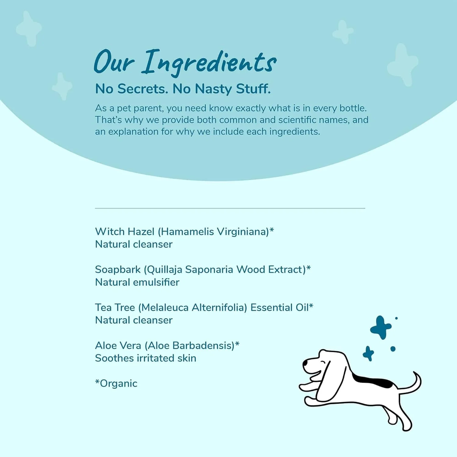 kin+kind Organic Ear Cleaner for Dogs - Made in The USA - Easy to Use & Mess-Free Dog Ear Drops for Wax, Odor, & Itchy Dog Ears w/Witch Hazel, Tea Tree Oil, & Aloe Vera - Ear Wash for Dogs (4 fl oz) - Image 5