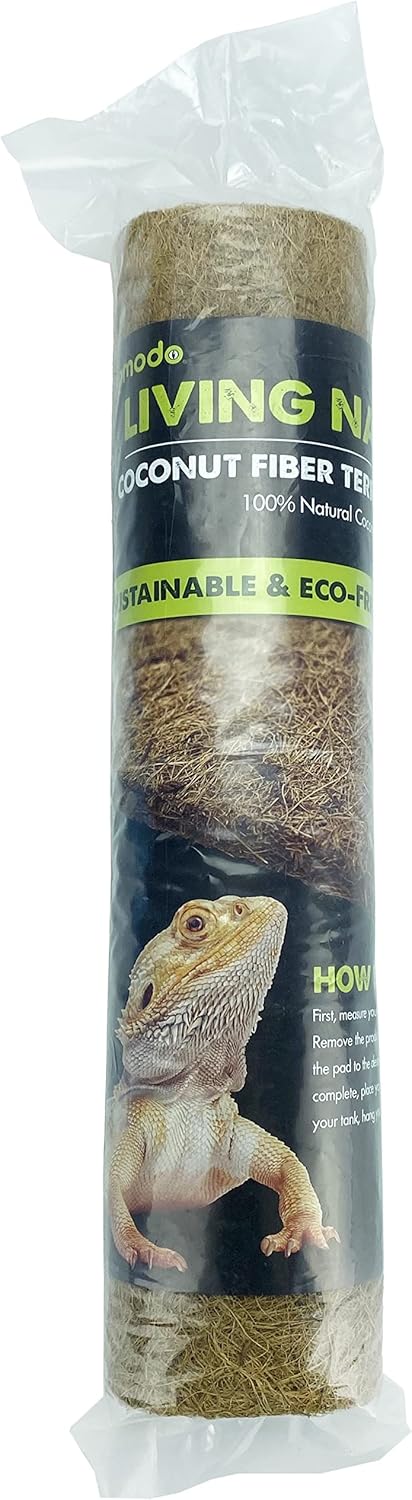 Komodo Fiber Pad | 100% Natural Coconut Fiber Reptile Terrarium Liner | Washable and Reusable| Non-Toxic with No Harmful Chemicals - Image 10