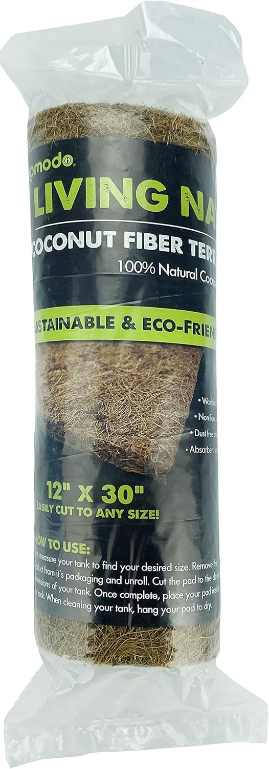 Komodo Fiber Pad | 100% Natural Coconut Fiber Reptile Terrarium Liner | Washable and Reusable| Non-Toxic with No Harmful Chemicals - Image 9