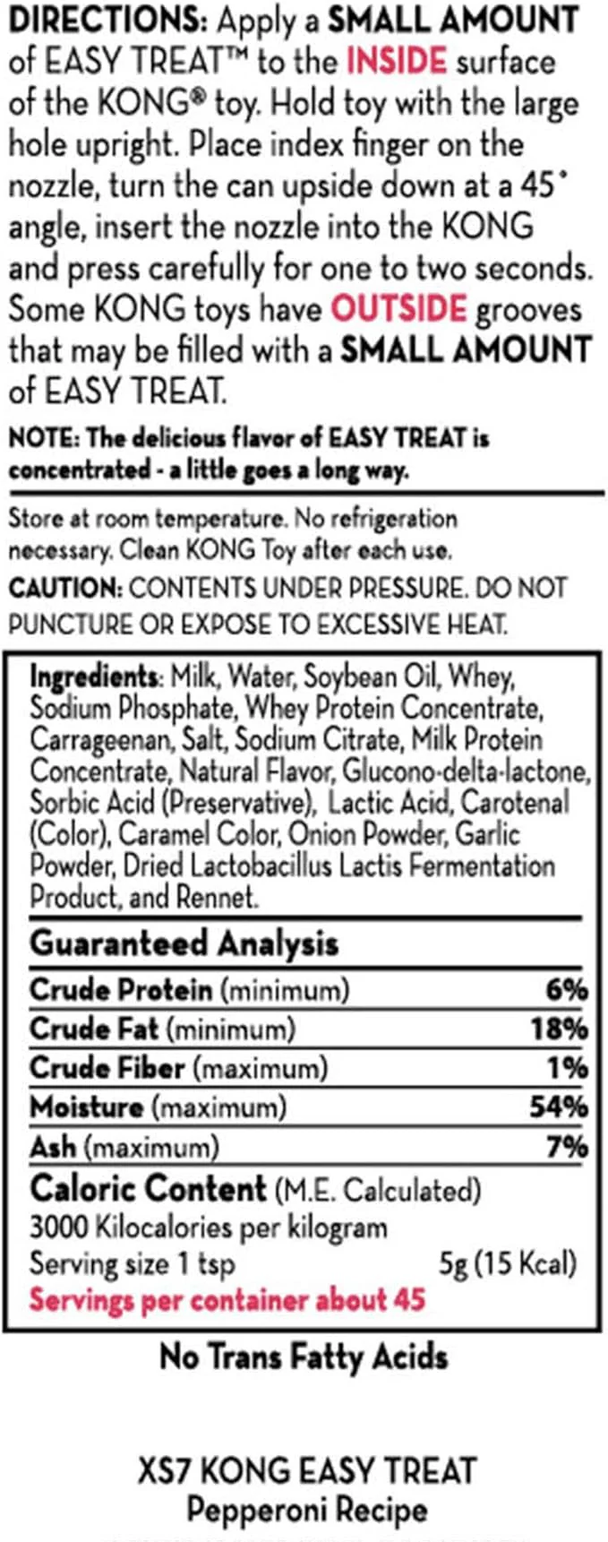 KONG - Easy Treat - Dog Treat Paste - Pepperoni - 8 Ounce - Image 5