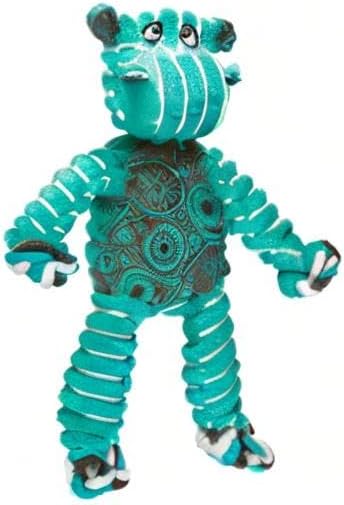 KONG Floppy Knots Hippo Dog Toy – Small/Medium Green - Image 4