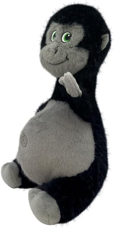 KONG Knots Belly - Soft Plush Exterior with Internal Skeleton Rope Ball and Squeaker (Gorilla) - Image 2