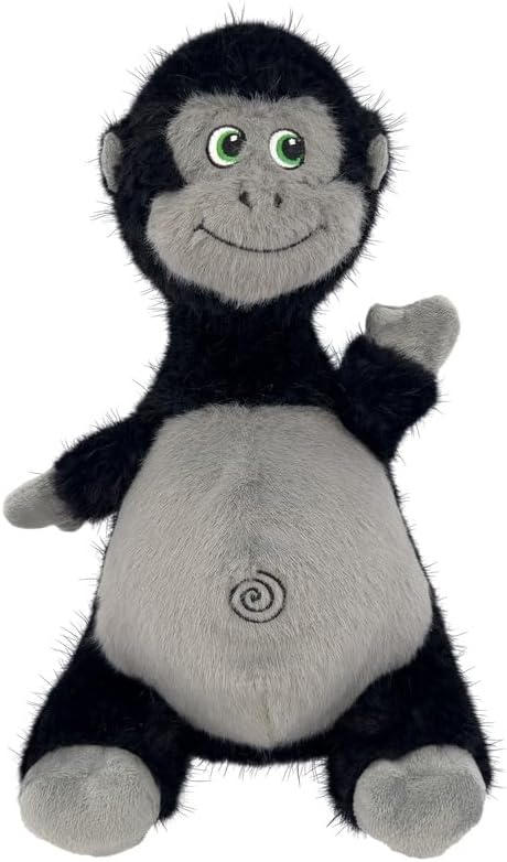 KONG Knots Belly - Soft Plush Exterior with Internal Skeleton Rope Ball and Squeaker (Gorilla) - Image 5