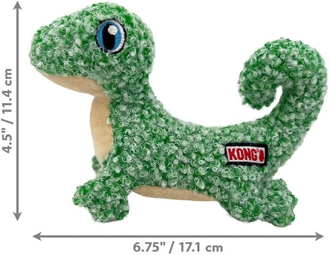 KONG Luvs Crinkle Textured Cat Toy Stuffed with Catnip (Lizard) - Image 3