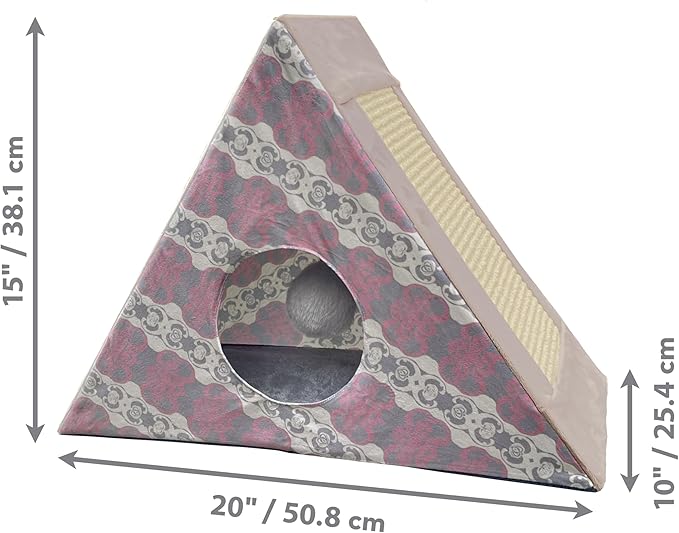 KONG Play Spaces Zen Den Hideaway Scratching Triangle - Image 2