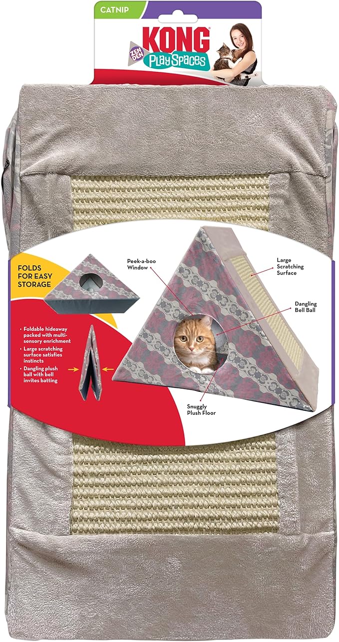 KONG Play Spaces Zen Den Hideaway Scratching Triangle - Image 3