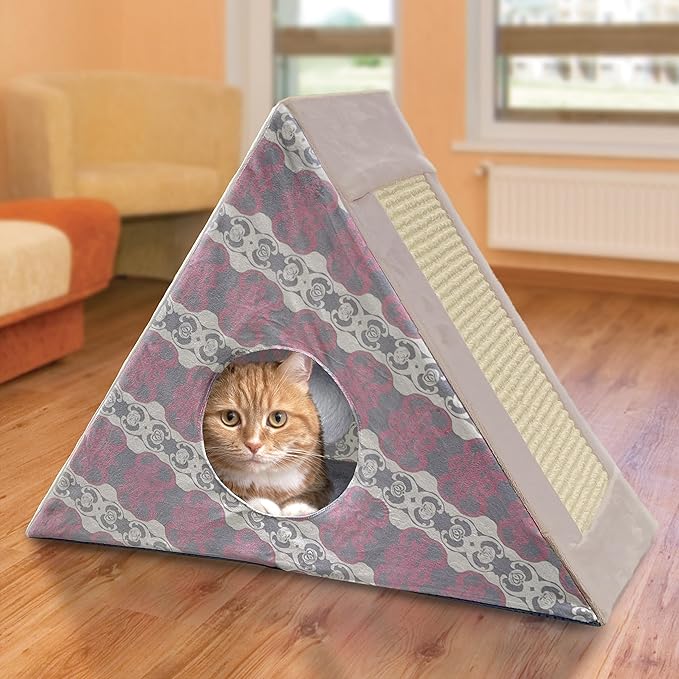KONG Play Spaces Zen Den Hideaway Scratching Triangle - Image 4