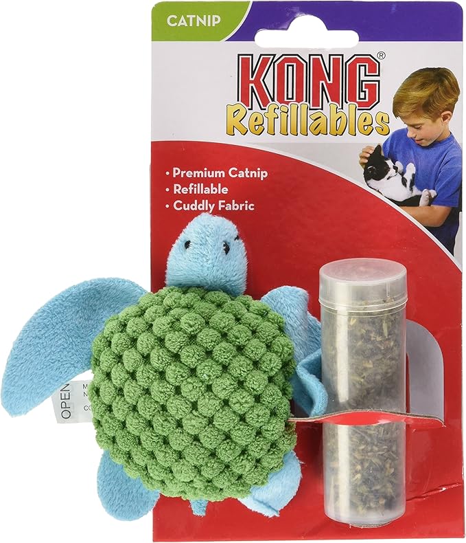 KONG Refillables Turtle Cuddle Toy North American Premium Catnip - Image 4