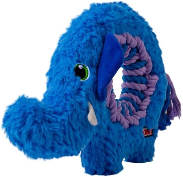 KONG Ringaroos - Interactive Rope Ring Dog Toy with Plush Squeaker - for Fetch, Tug & Cuddle - Image 2