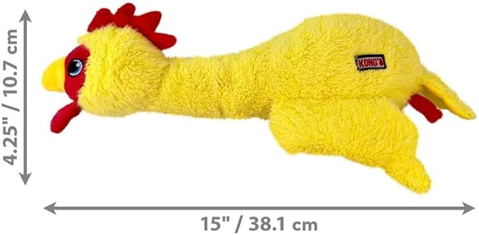 KONG Scruffs Plush Assorted Dog Toy (Chicken) - Image 2