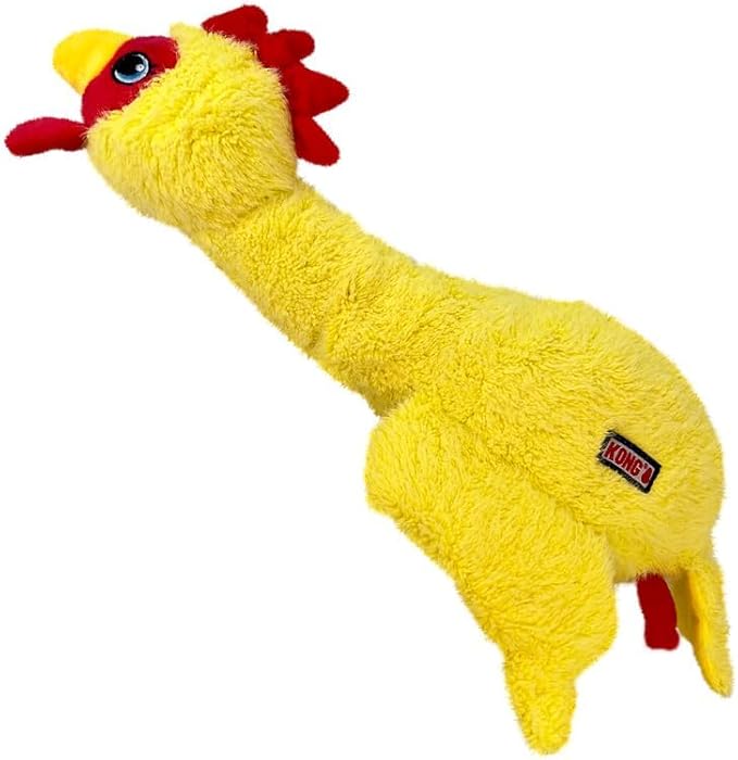 KONG Scruffs Plush Assorted Dog Toy (Chicken) - Image 4