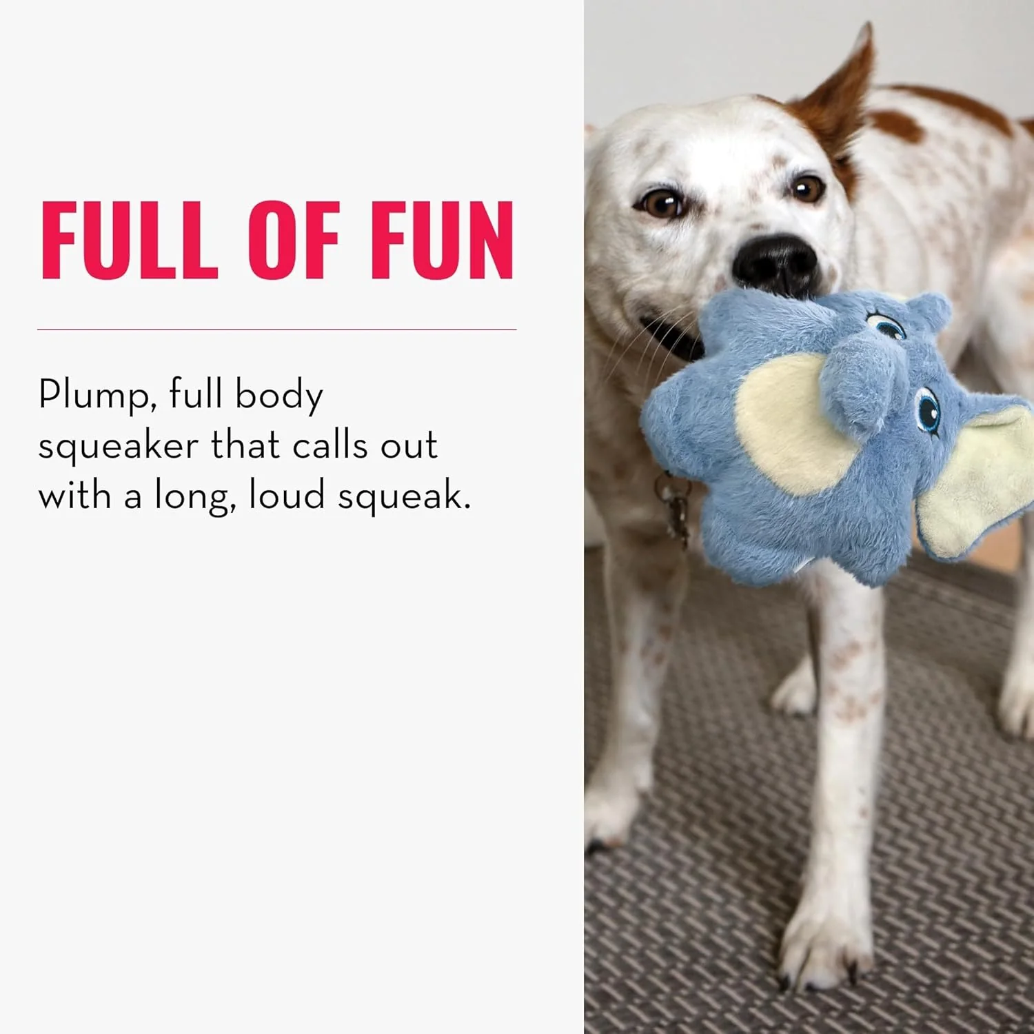 KONG Snuzzles Dog Toy – Elephant (Small) - Image 3