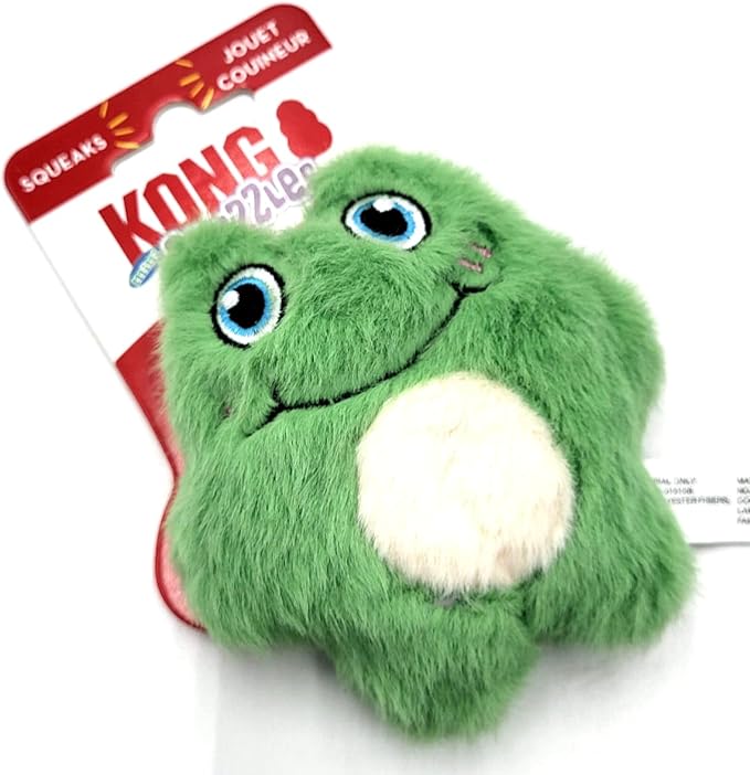 KONG Snuzzles Kiddos Mini Squeaker Dog Toy (Frog) - Image 5
