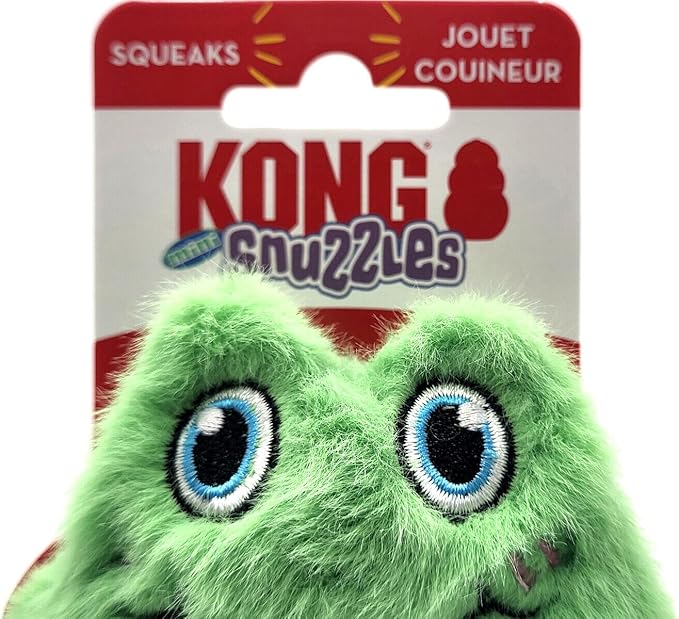 KONG Snuzzles Kiddos Mini Squeaker Dog Toy (Frog) - Image 7
