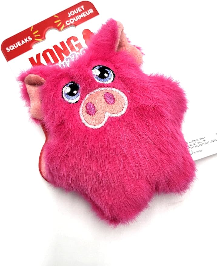 KONG Snuzzles Kiddos Mini Squeaker Dog Toy (Pig) - Image 3