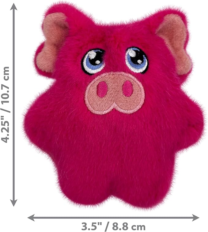 KONG Snuzzles Kiddos Mini Squeaker Dog Toy (Pig) - Image 4
