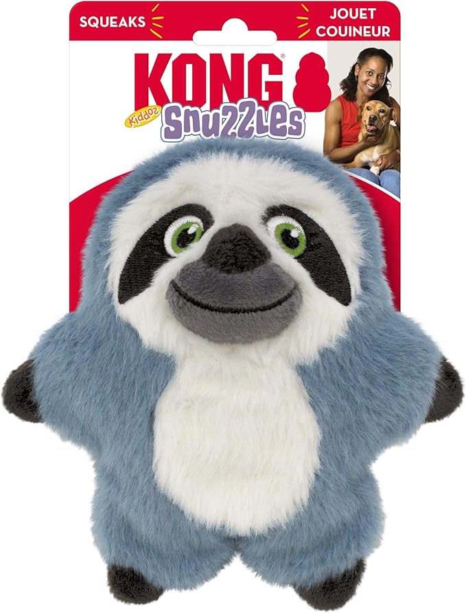KONG Snuzzles Kiddos Sloth Dog Toy - Image 4