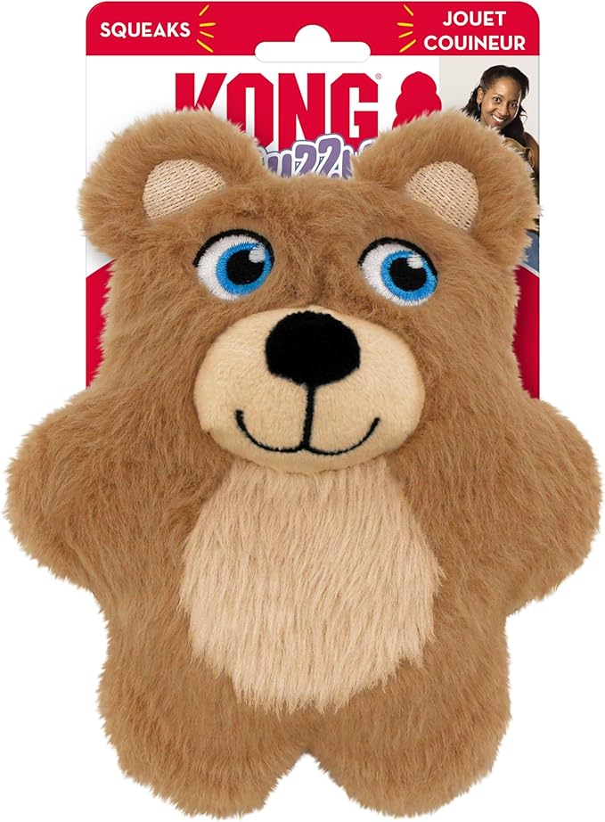 Kong Snuzzles Kiddos Teddy Bear Dog Toy - Image 3