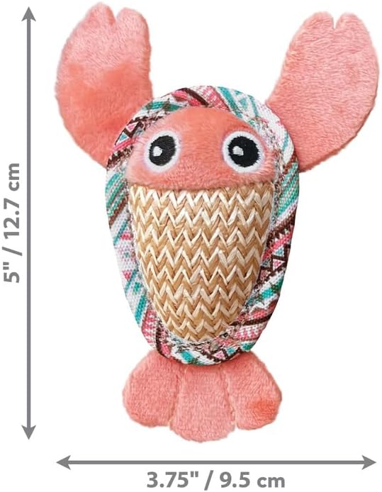 KONG Tropics Pals Sea Creatures 2 Pack - Catnip Filled and Crackly Inner Material - Cat Toy - Image 3