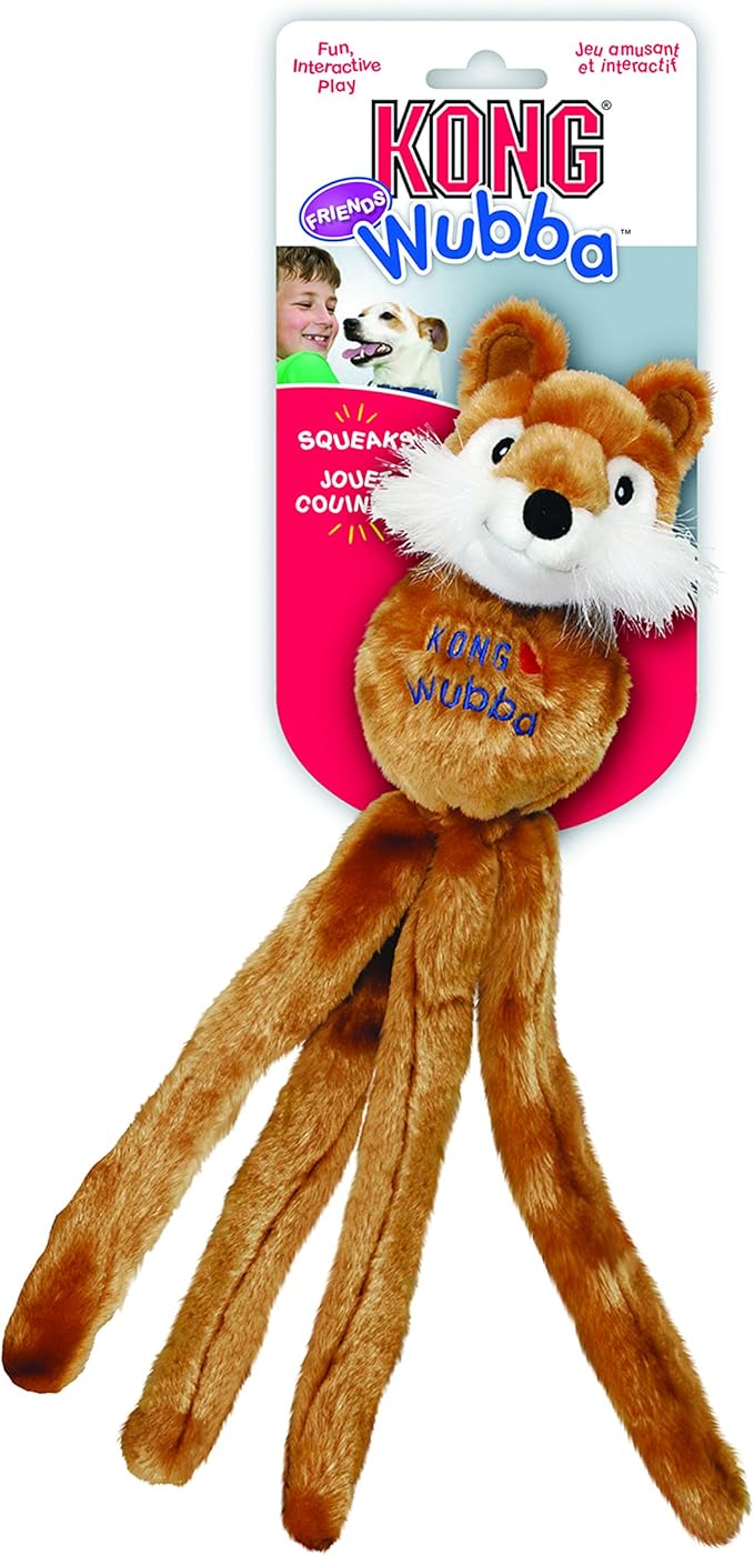 KONG - Wubba Friends - Squeaky Fetch Dog Toy - Image 2