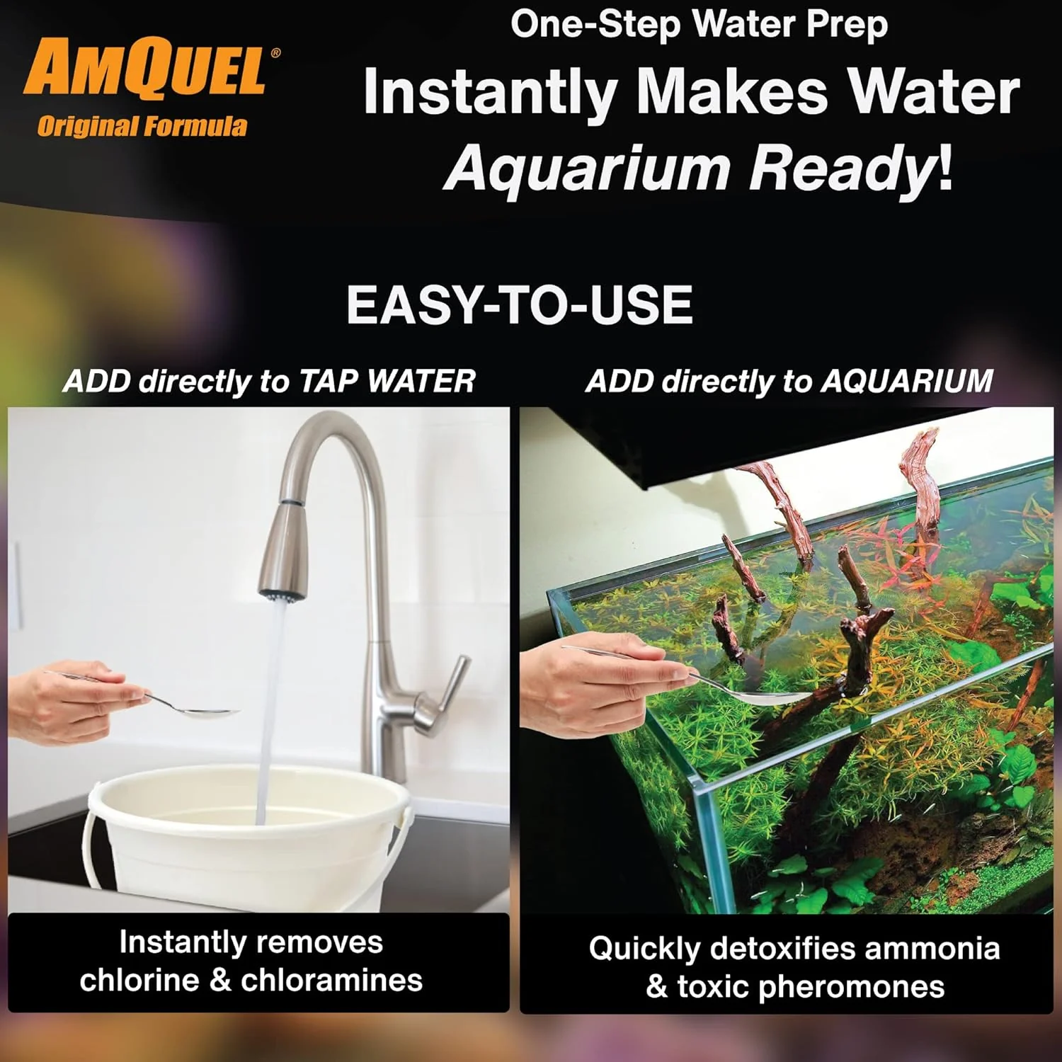 KORDON #31275 AmQuel Ammonia Control & Detoxifies Chloramine for Aquarium, 5-Gallon - Image 5