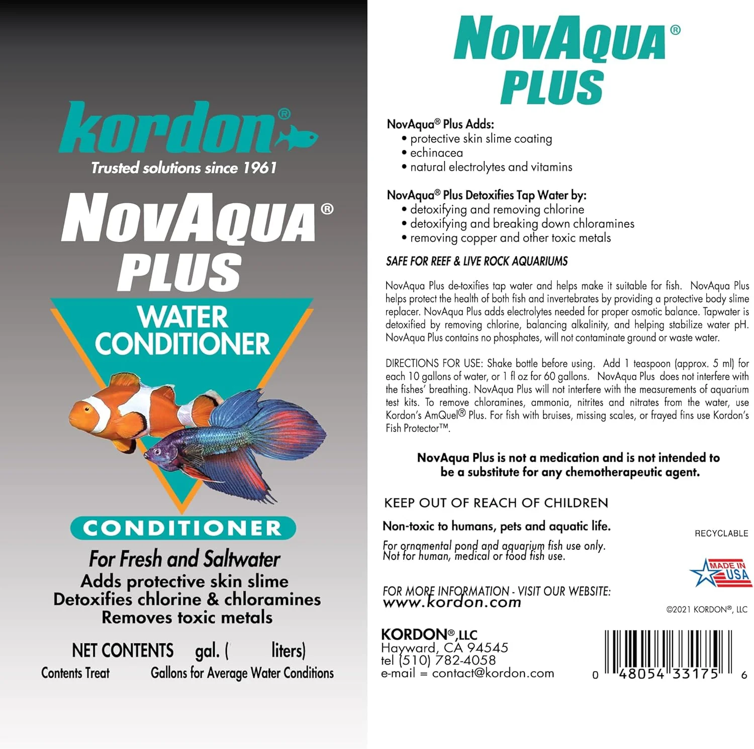 KORDON #33144 NovAqua Plus for Aquarium, 4-Ounce - Image 2