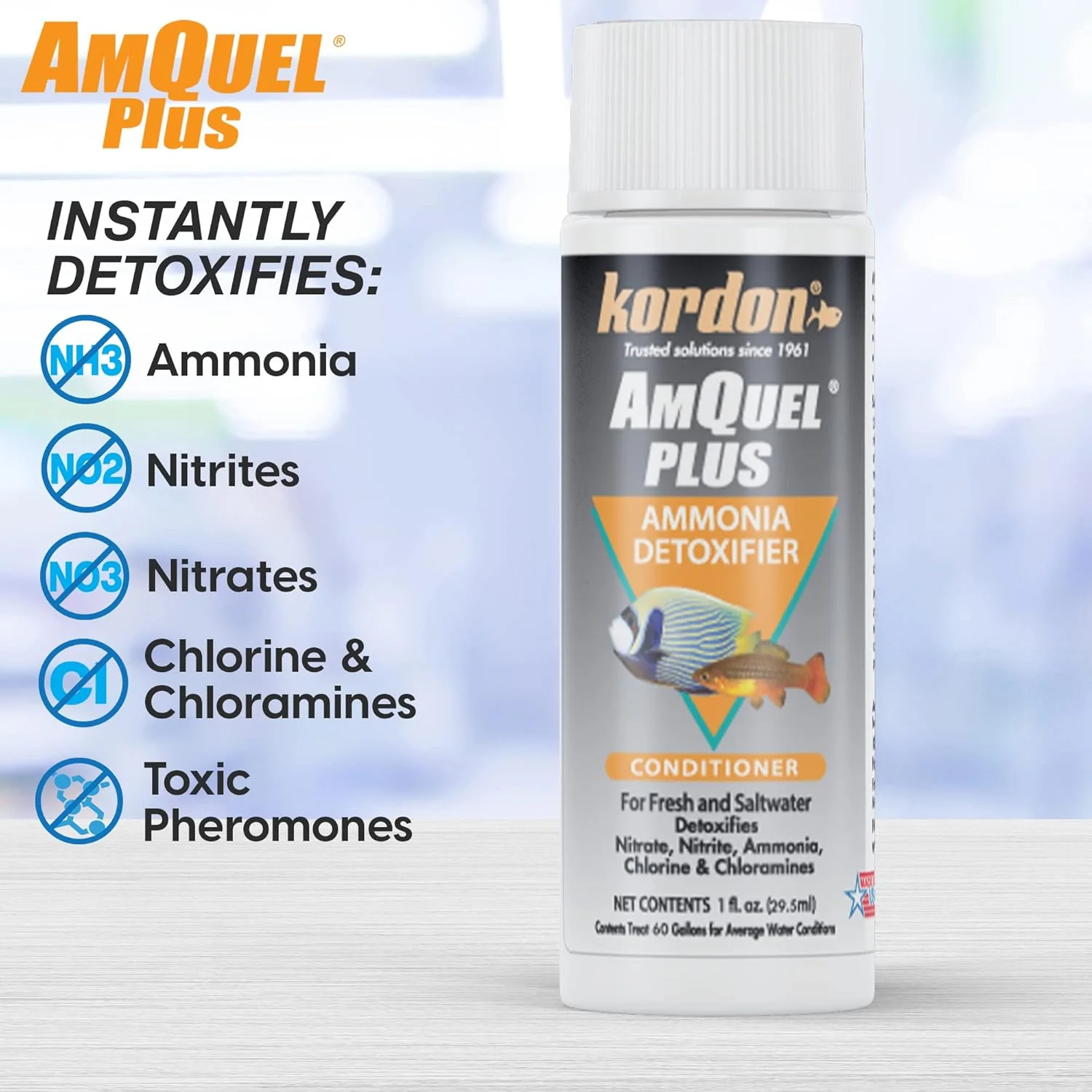 KORDON #33411 AmQuel Plus for Aquarium, 1-Ounce - Image 2