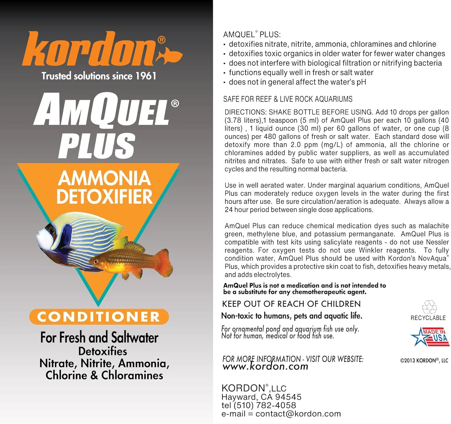 KORDON #33475 AmQuel Plus Water Treatment, 5-Gallon - Image 7