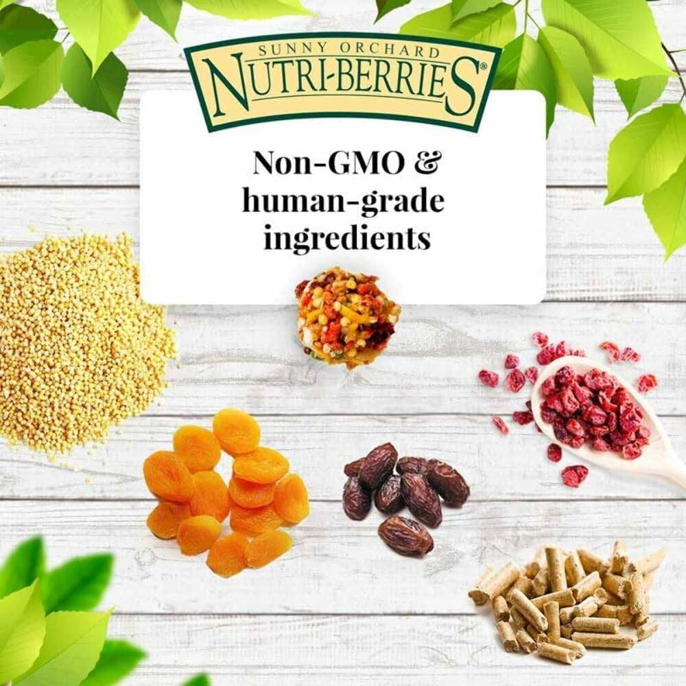 LAFEBER'S Sunny Orchard Nutri-Berries Pet Bird Food, Made with Non-GMO and Human-Grade Ingredients, for Parrots, 3 lb - Image 6