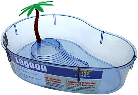 Lee's Turtle Lagoon, Kidney w/Plant, 12-Inch by 8-5/8-Inch by 3-Inch - Image 2