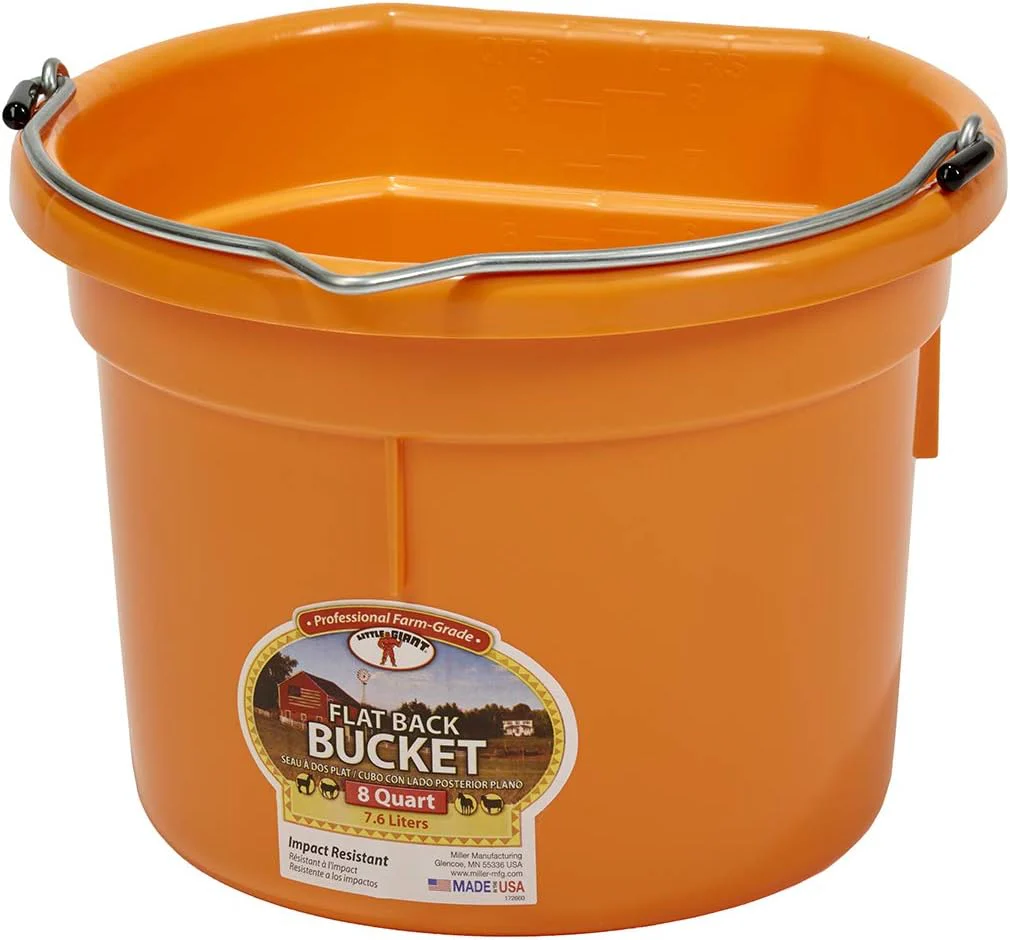 Little Giant® Flat Back Plastic Bucket (8 Qt.) - Image 4