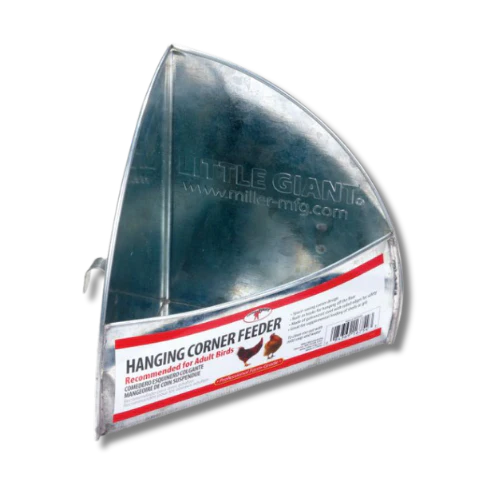 Little Giant® Galvanized Hanging Corner Poultry Feeder 3 lb