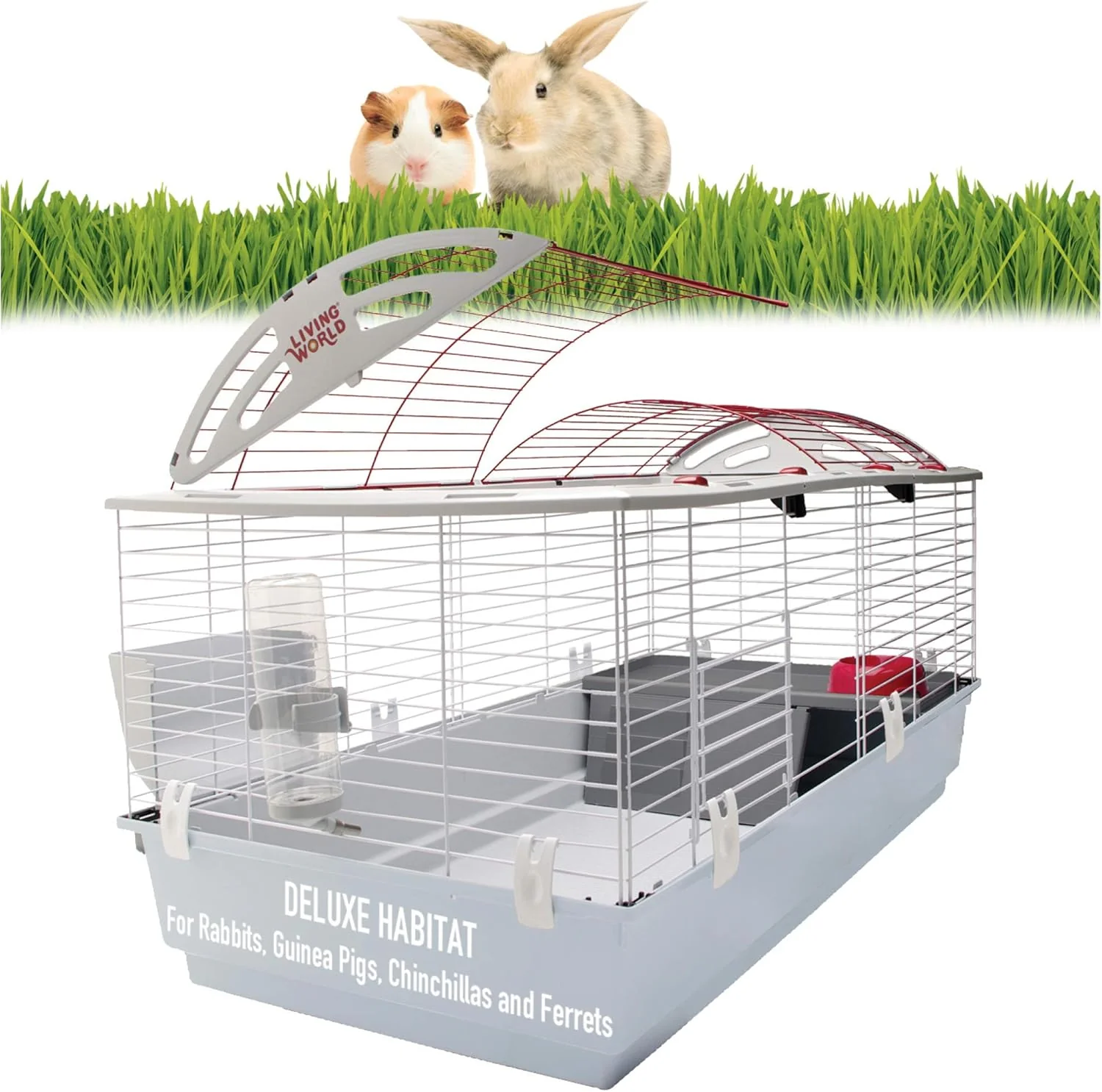 Living World - Deluxe Hybrid Habitat - Rabbit, Guinea Pig, Chinchillas, and Small Animal Cage - Image 3