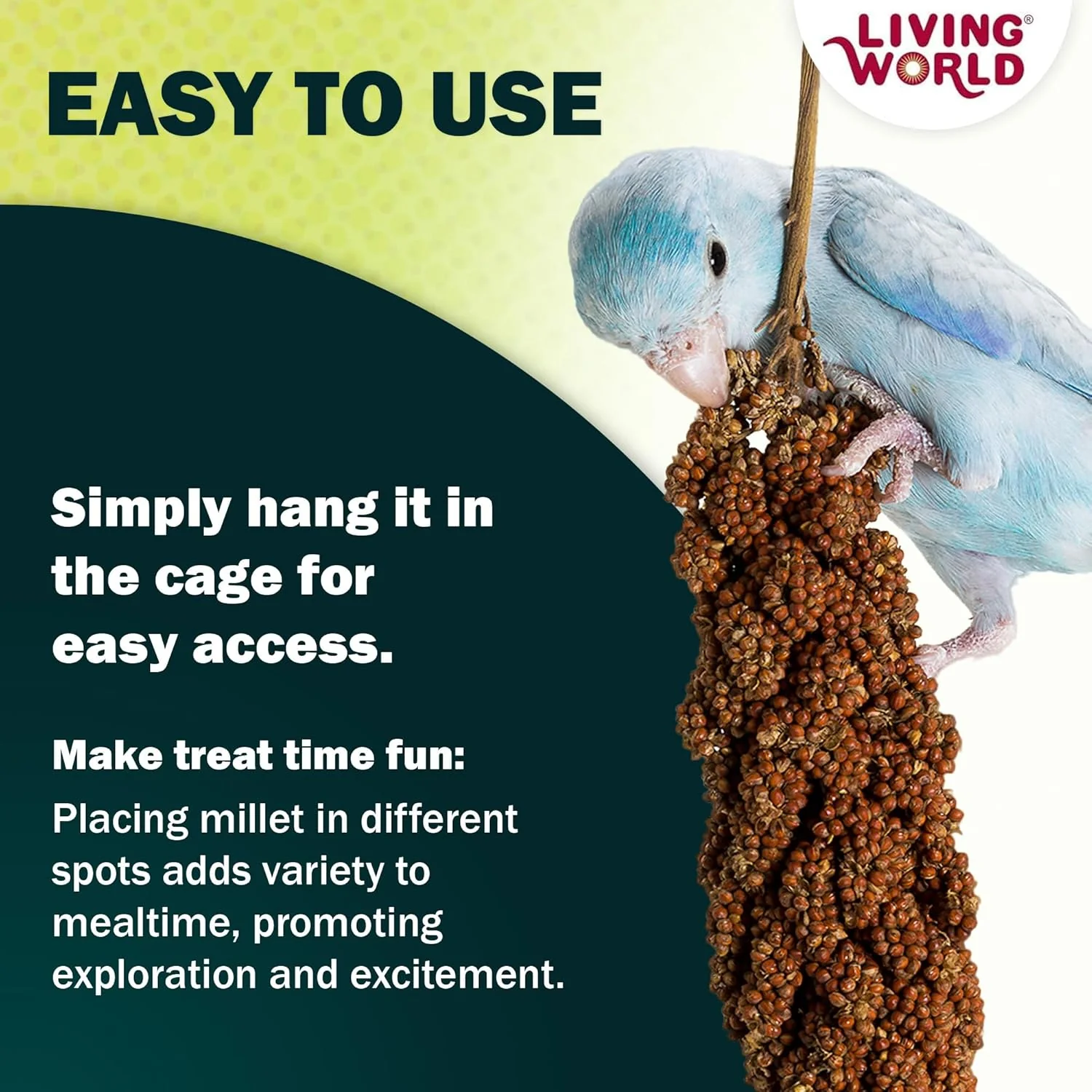 Living World – Millet Spray for Birds, 5 Pounds – Premium Treat for Budgies, Canaries, Finches, Cockatiels and Other Pet Birds - Image 5