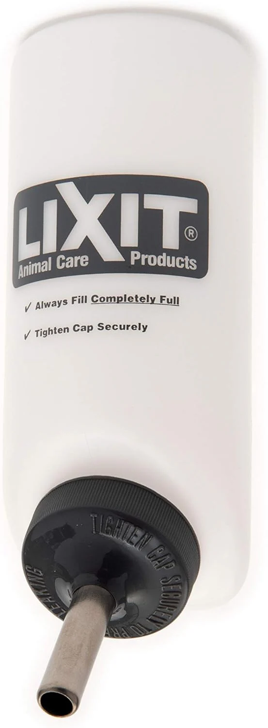 Lixit Wide Mouth Water Bottles for Large and Small Dogs (16oz Small Dog, White) - Image 2