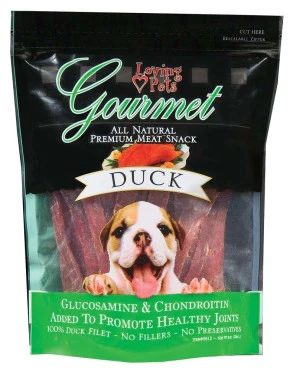 Loving Pets All Natural Premium Duck Filet Strips With Glucosamine & Chondroitin, Dog Treats - Image 3
