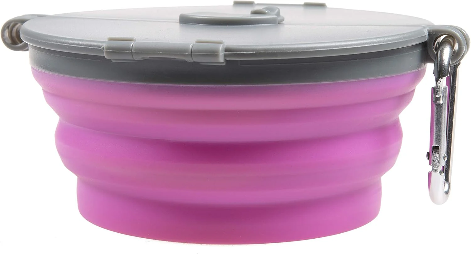 Loving Pets - Bella Roma Portable Travel Dog Bowl Collapsible Dog Food & Water Bowl (Pink) - Image 5