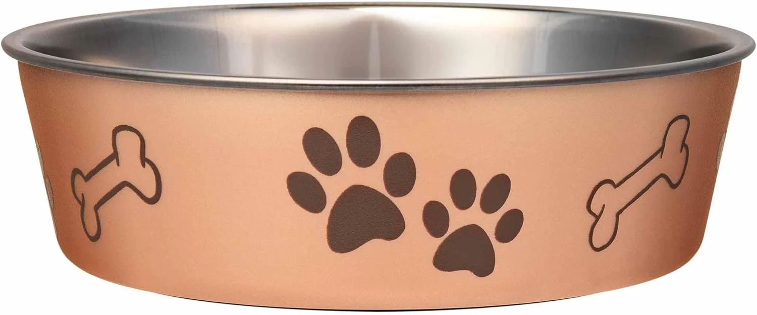 Loving Pets Bella Dog Bowls- Stainless Steel Dog & Cat Bowls - Spill Proof Dog Food Bowl, Cat Bowl, Puppy Essentials & Pet Supplies Great for Home & Travel - Image 2