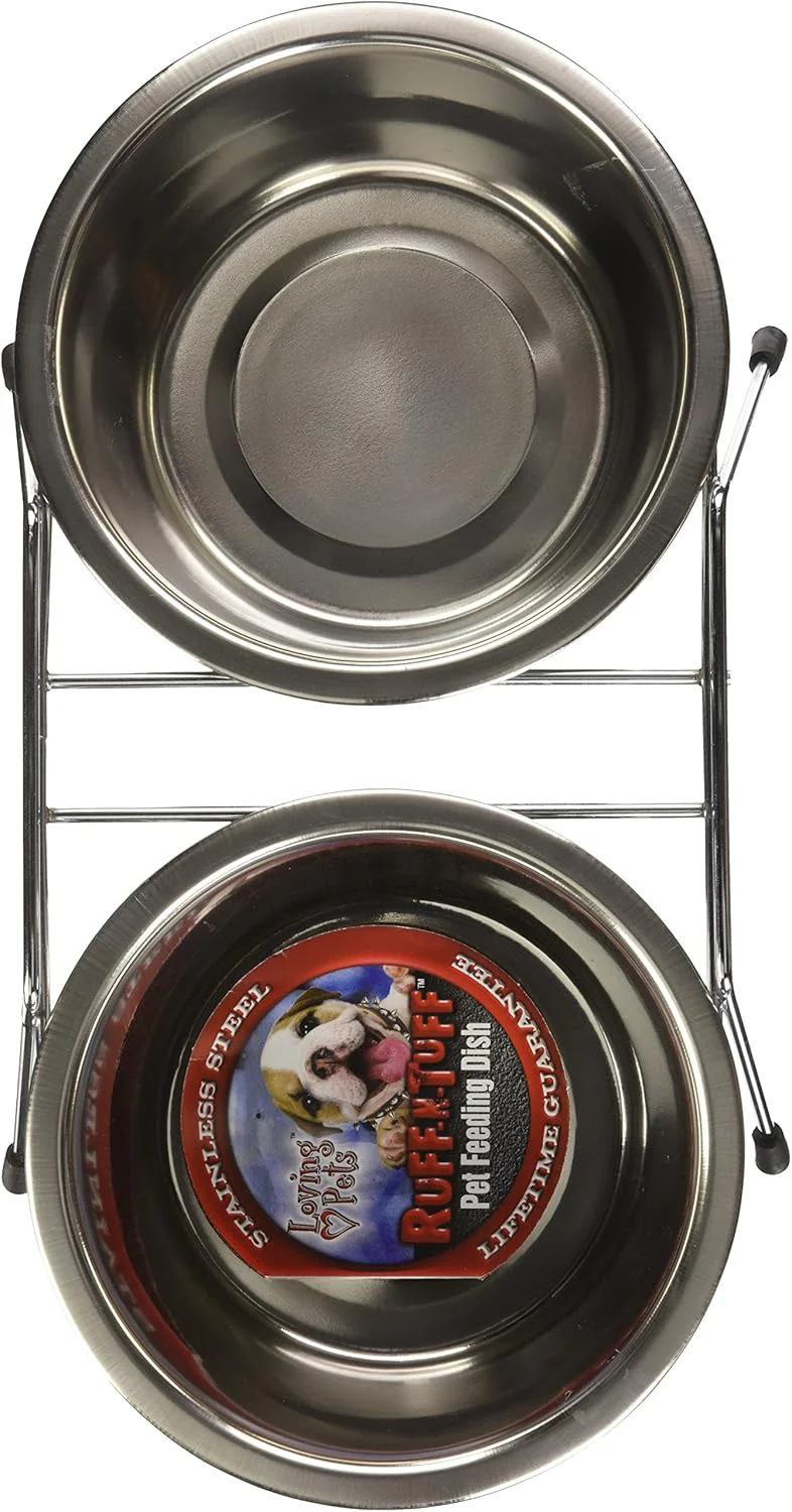 Loving Pets Double Diner Dog Bowl – 1 Quart - Image 2