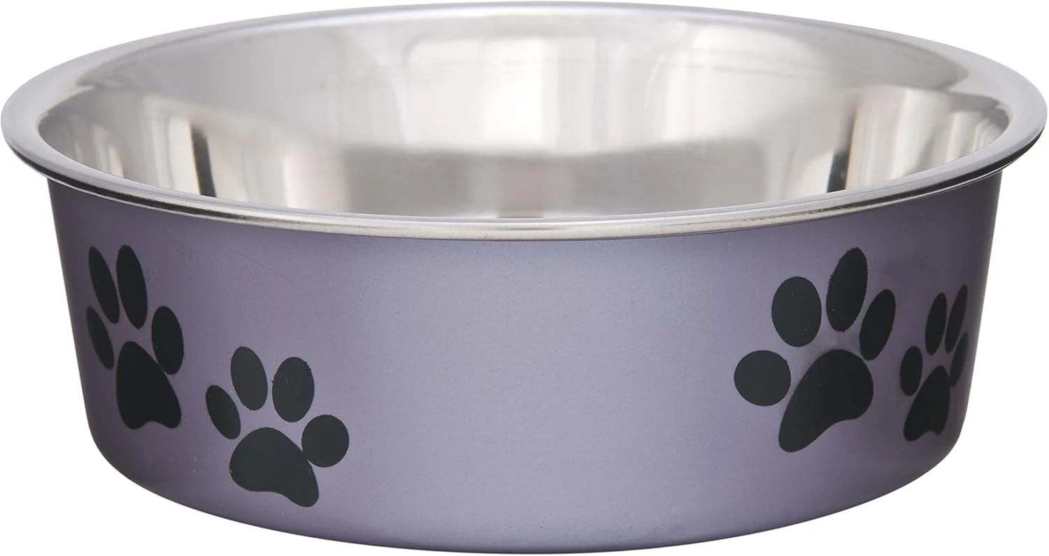 Loving Pets Bella Dog Bowls- Stainless Steel Dog & Cat Bowls - Spill Proof Dog Food Bowl, Cat Bowl, Puppy Essentials & Pet Supplies Great for Home & Travel - Image 2