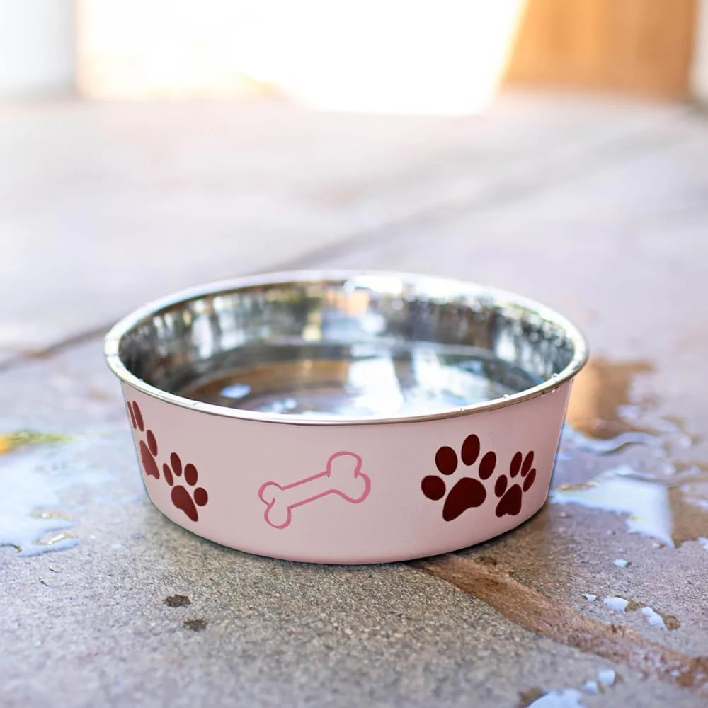 Loving Pets Bella Dog Bowls- Stainless Steel Dog & Cat Bowls - Spill Proof Dog Food Bowl, Cat Bowl, Puppy Essentials & Pet Supplies Great for Home & Travel - Image 7