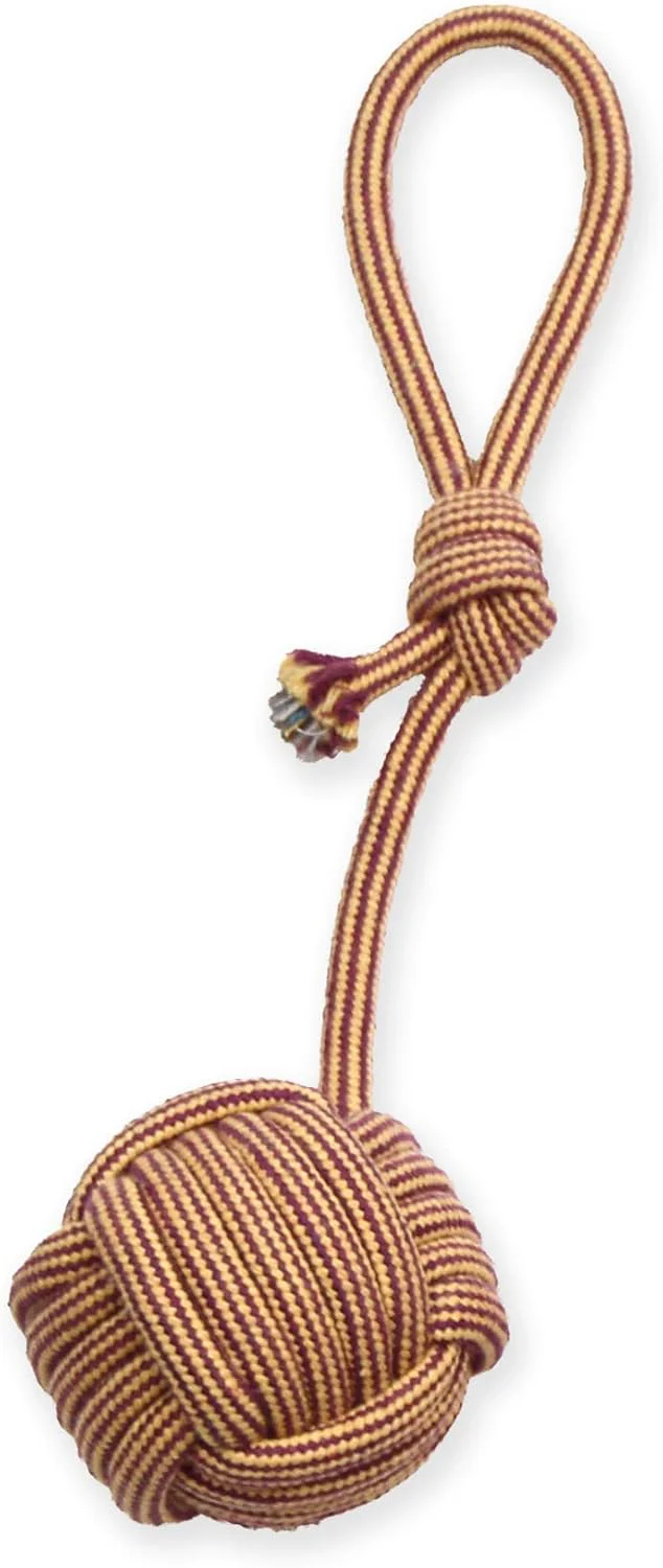 Mammoth Pet Products Extra Flossy Chew Monkey Fist Tug w/Loop Handle Dog Toy