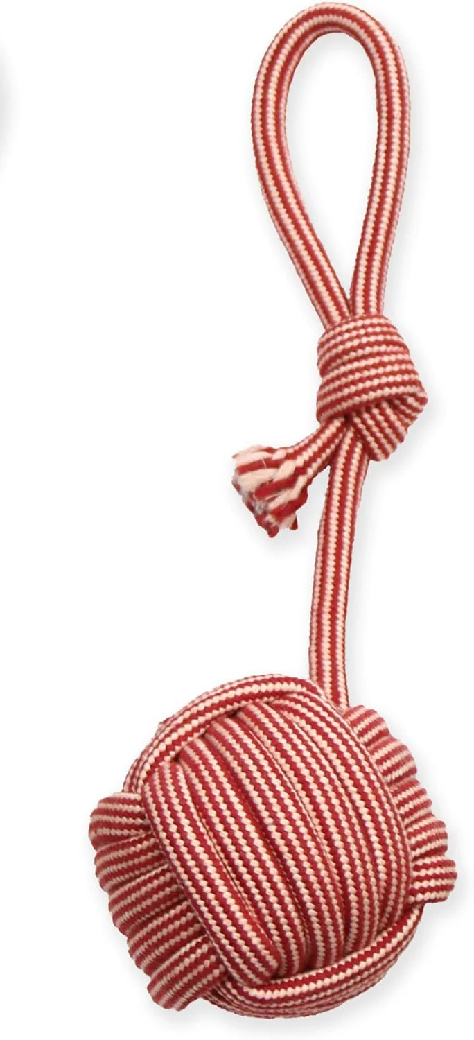 Mammoth Pet Products Extra Flossy Chew Monkey Fist Tug w/Loop Handle Dog Toy - Image 5