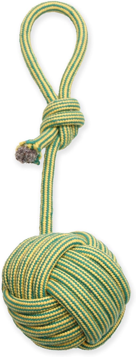 Mammoth Pet Products Extra Flossy Chew Monkey Fist Tug w/Loop Handle Dog Toy - Image 8