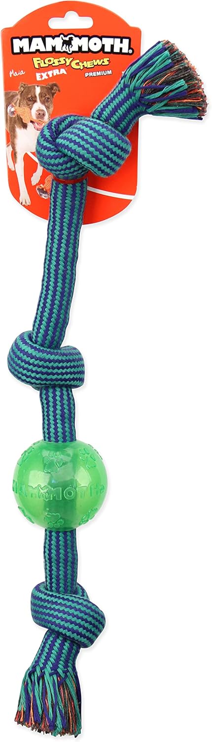 Mammoth Pet Products Extra 3 Knot Tug w/TPR Ball - Image 2