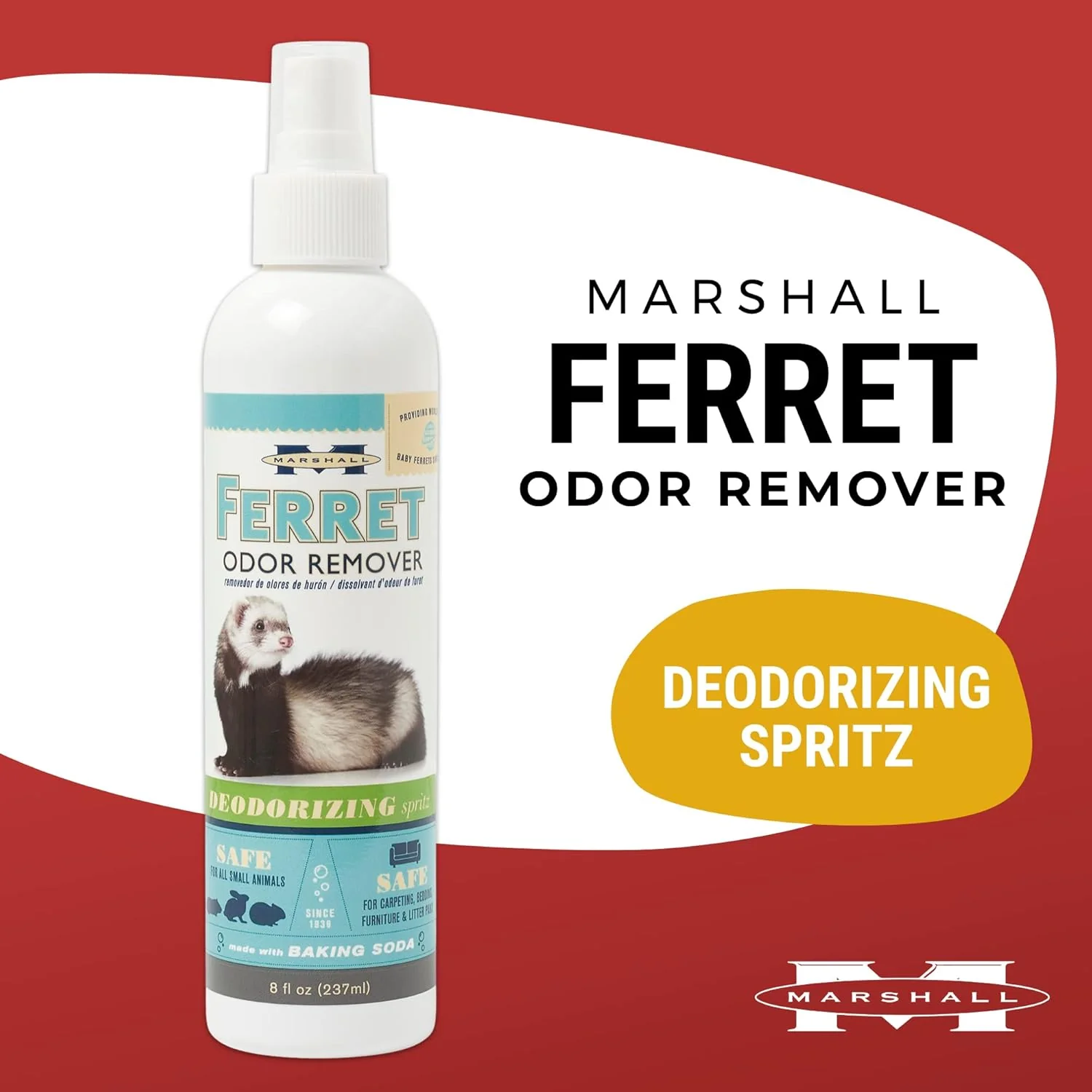 Marshall Pet Products Ferret and Small Animal Odor Remover 1ea/8 fl oz - Image 2