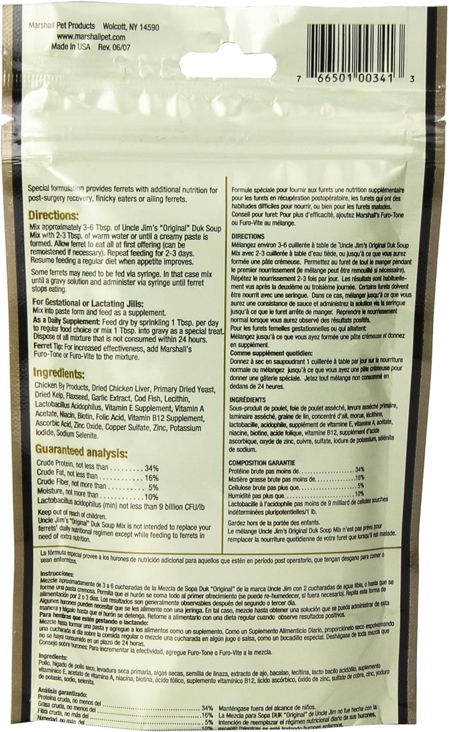 Marshall Pet Products Uncle Jim's Duk Soup Wet Food 1ea/4.5 oz - Image 3