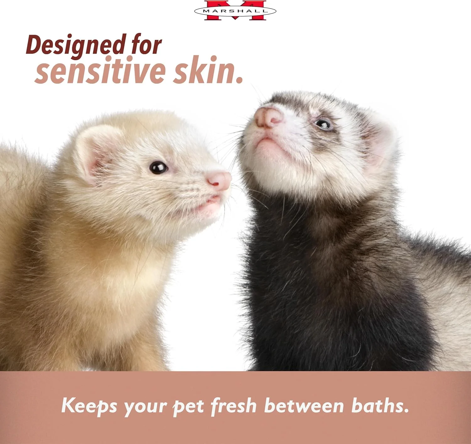Marshall Pet Products Natural pH Balanced, Tearless Original Ferret Deodorizing Shampoo with Baking Soda, Baby Fresh Scent, 8 oz - Image 3