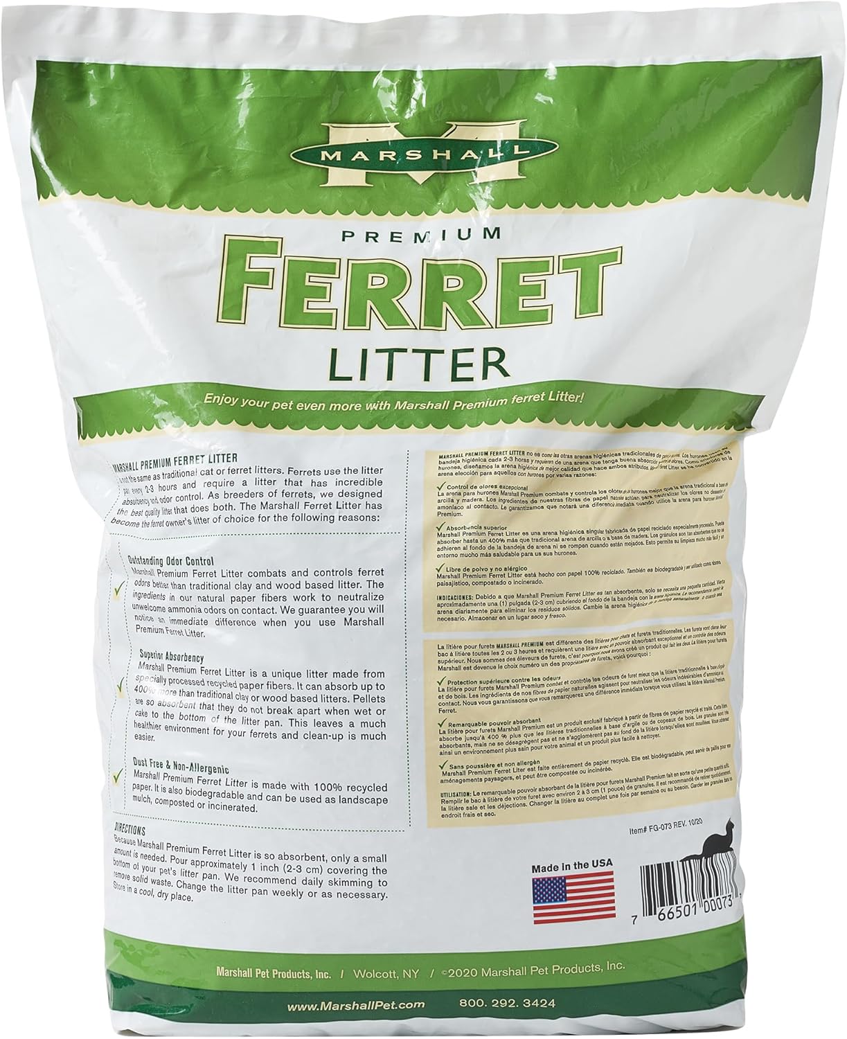 Marshall Ferret Litter, 10-Pound Bag - Image 2