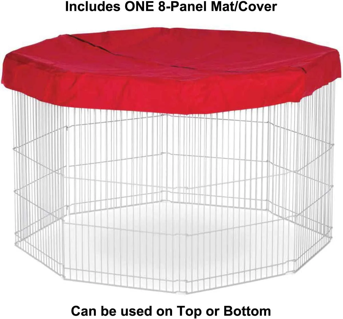 Marshall Pet Products Small Animal Play Pen Mat Red, 1ea/8 Panel - Image 5